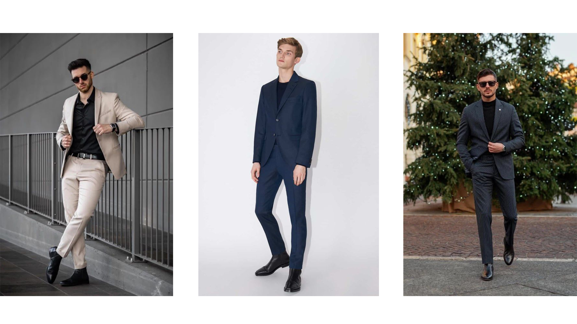 Phối giày Chelsea Boot nam phong cách công sở lịch lãm